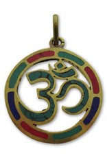 Dakini Tibetan pendant Ohm brass