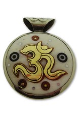 Dakini Tibetaanse hanger Ohm wit