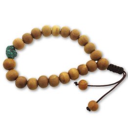 Mala bracelet sandalwood turquoise