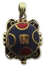 Dakini Tibetan pendant Ohm filigrain