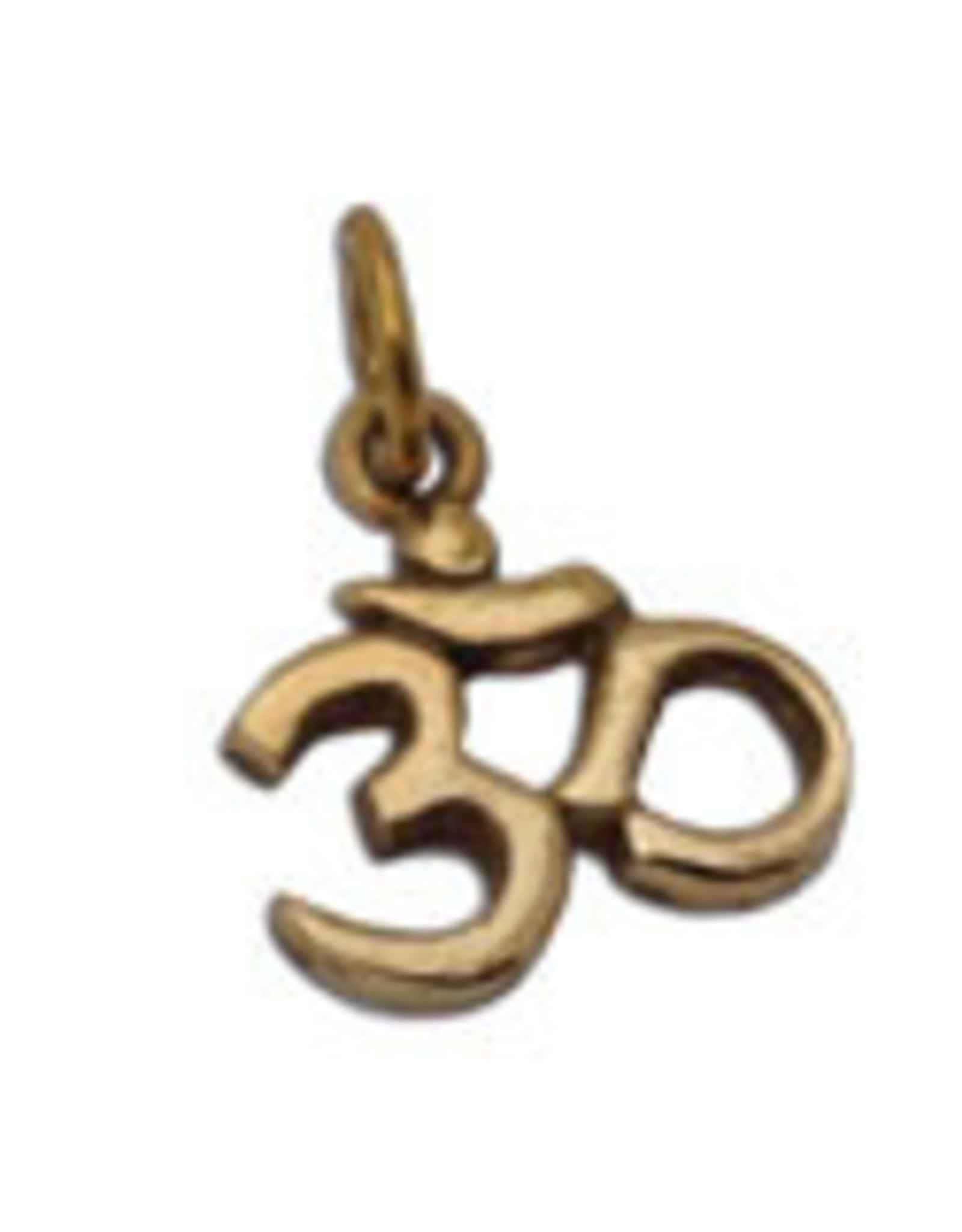 Shanti pendant Ohm recycled brass