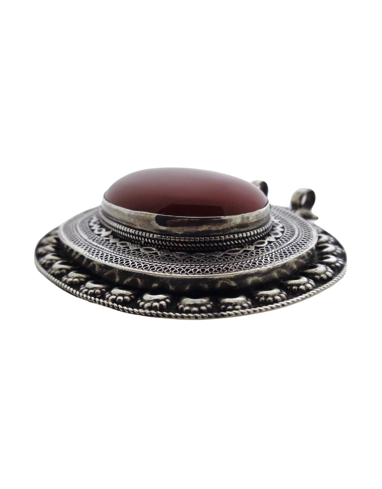 Dakini silver pendant carnelian XL