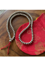 Dakini mala with handmade silver beads