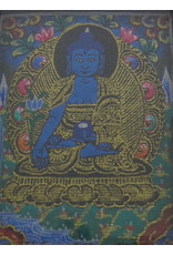 Dakini silver thangka pendant Medicine Buddha