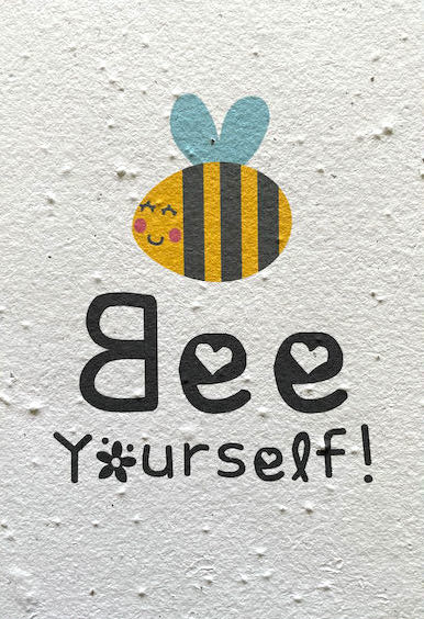 Visa Visa uitgebreid Wenskaart groeipapier Bee Yourself - Things that make you feel good