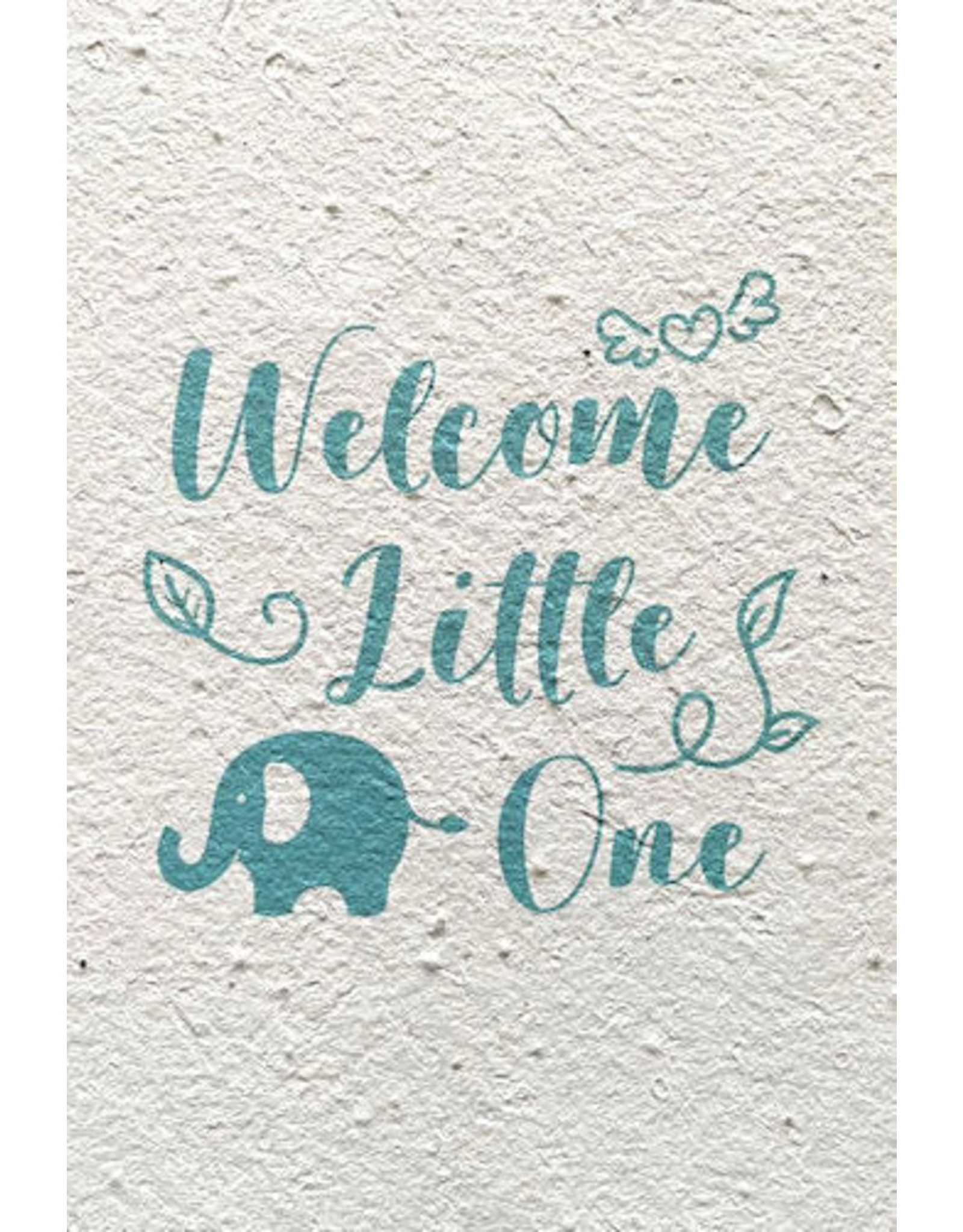 Postcard Birth Welcome blue