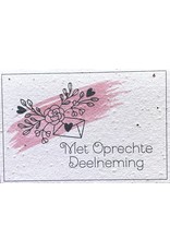 Postcard Met oprechte deelneming