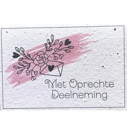 Postcard Met oprechte deelneming