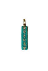 Dakini Tibetan pendant mantra turquoise