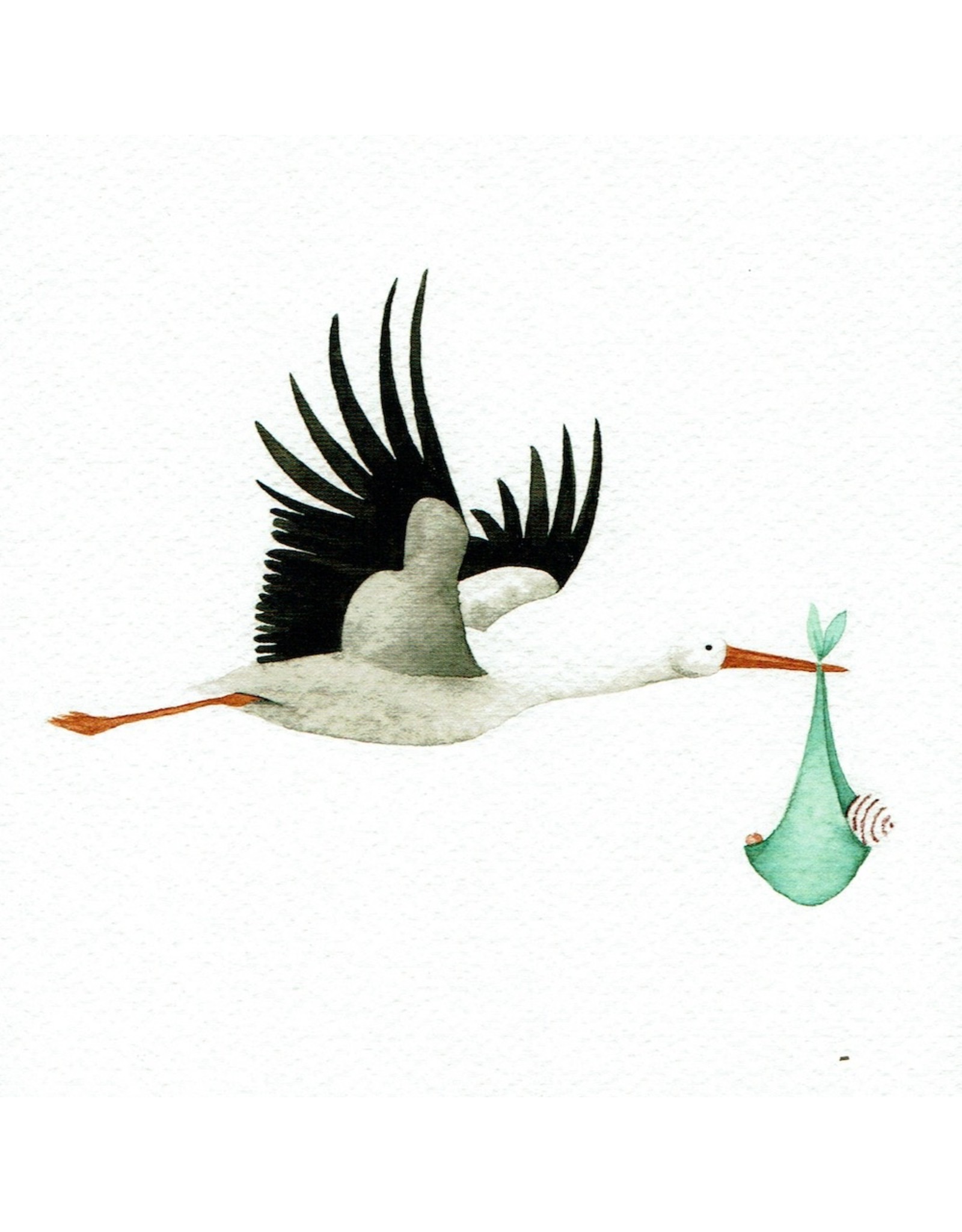 ZintenZ postcard Stork