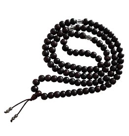 Dakini Mala rosewood dark glass