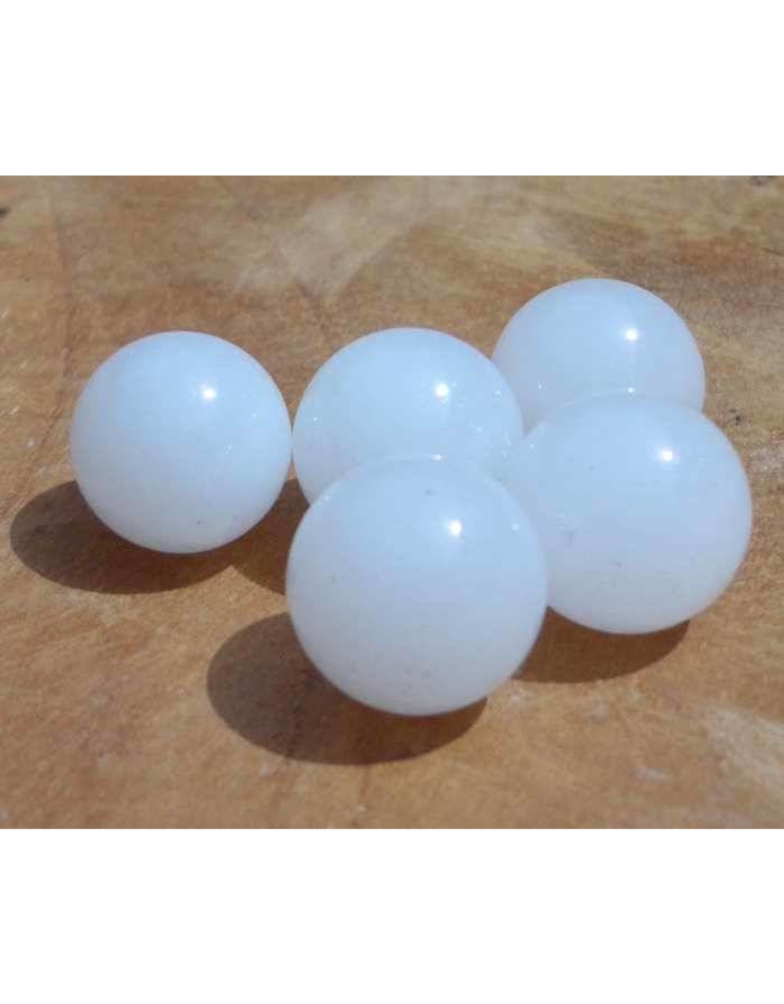 Interchangeable gemstone Jade white 12 mm