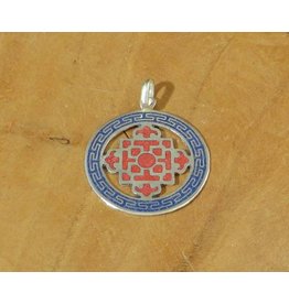 Dakini Tibetaanse hanger mandala rood blauw