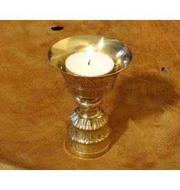 Dakini Tibetan butter lamp brass