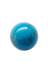 Interchangeable gemstone Howlite blue 12 mm