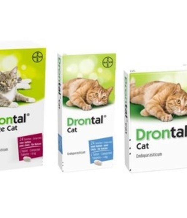 Drontal Cat Wurmtabletten für Katzen und grosse Katzen Waduku