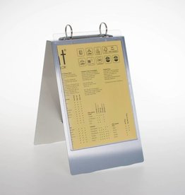 RibbleBox Binder Flip-Chart ALU suitable for pockets, A5 portrait