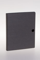 Ringbinder A5 with pressbutton, recycleboard black