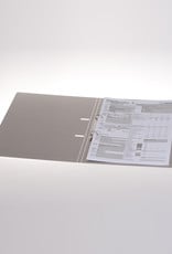 Ringbinder with 2 visible rings suitable for A4.