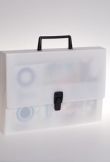 Koffer met slot en greep (transparant)