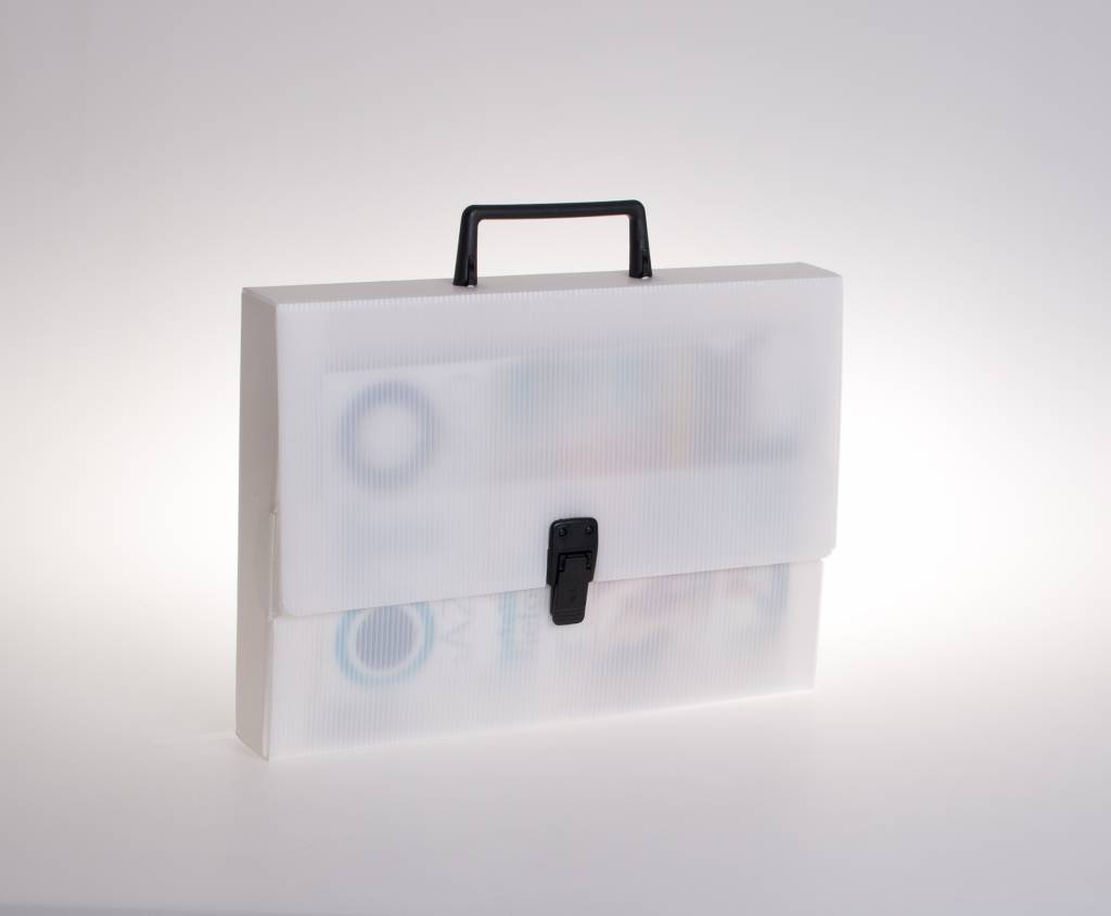 Koffer met slot (transparant) - RibbleBoxShop