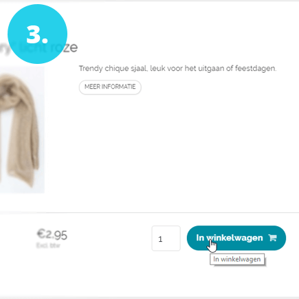 aantal artikelen selecteren en toevoegen