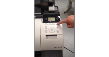 iPF-plotter: inkttanks vervangen