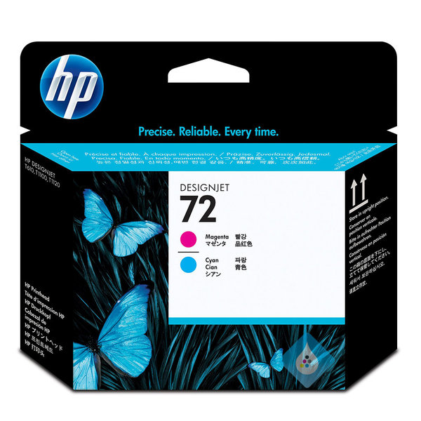 HP 72 print head magenta / cyan (C9383A)