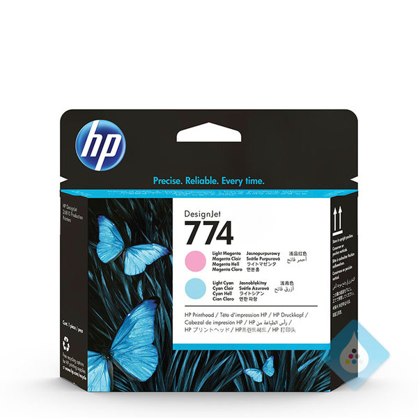 HP 774 Light Magenta/ Light Cyan DesignJet Printhead (P2V98A)