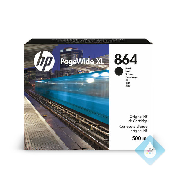 HP PageWide XL 864 ink cartridge black 500ml (3ED86A)