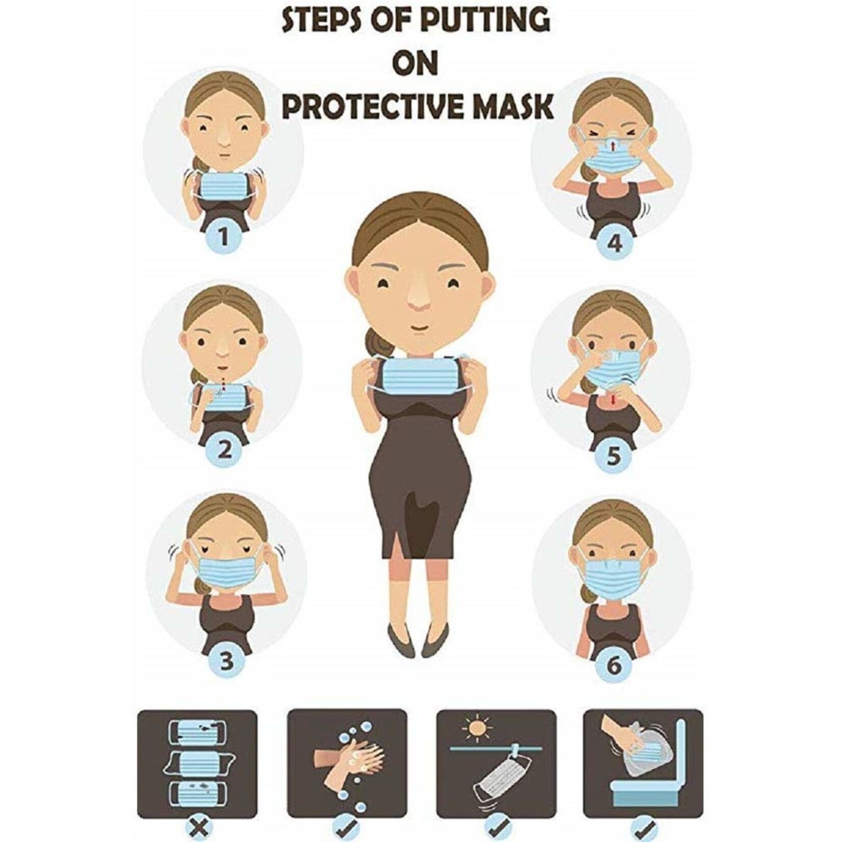 WEGWERP MONDKAPJES | MONDMASKERS | 3 LAAGS