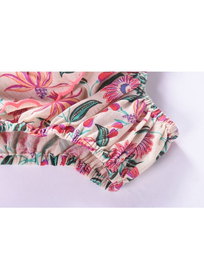 Panties Bibana, white flower