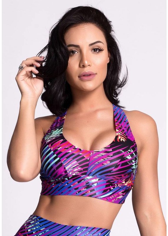 BOM FIT BRASIL Top Purple Glow