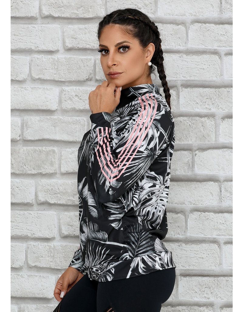 BOM FIT BRASIL Fitness Jacket FLORÁL