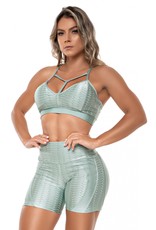 BOM FIT BRASIL Short Zig Zag - Mint