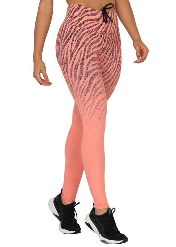 BOM FIT BRASIL Sportlegging Zebra Zalmroze