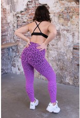 BOM FIT BRASIL Sportbh Leopard Lila (met cups)