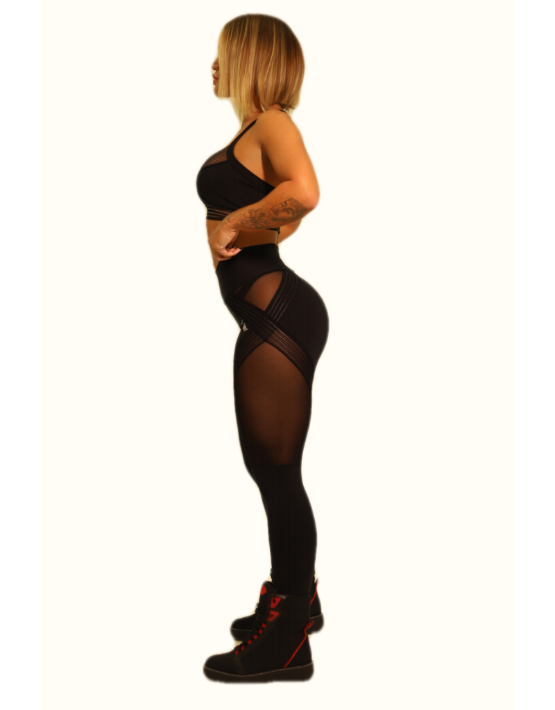 SUPERHOT Leggings black/mesh