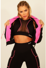 SUPERHOT Jacket short - Black/Pink