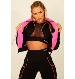 SUPERHOT Jacket short - Black/Pink