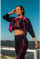 SUPERHOT Jacket short - Black/Pink