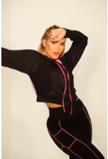 SUPERHOT Jacket short - Black/Pink