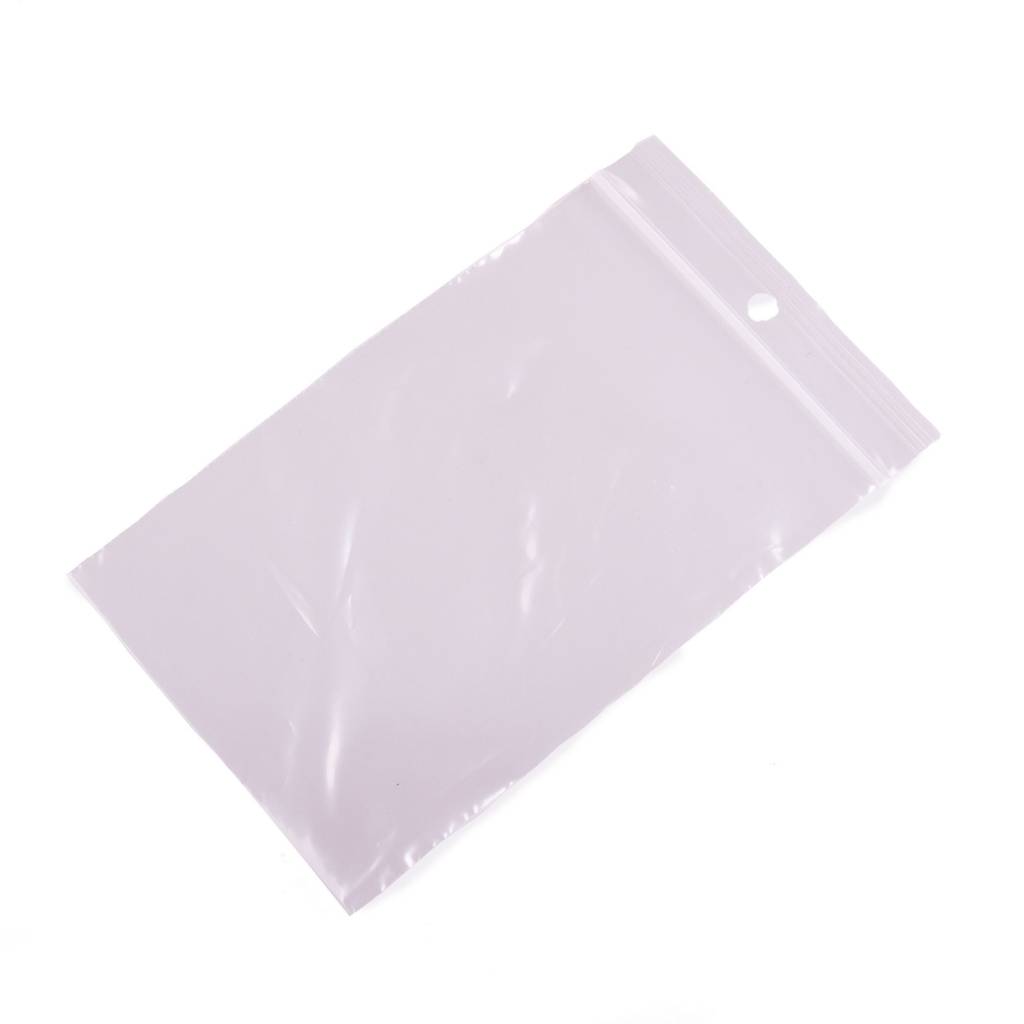 Gripzakken transparant extra sterk 60 x 80 mm uit 90 micron LDPE pakje van 1000 stuks
