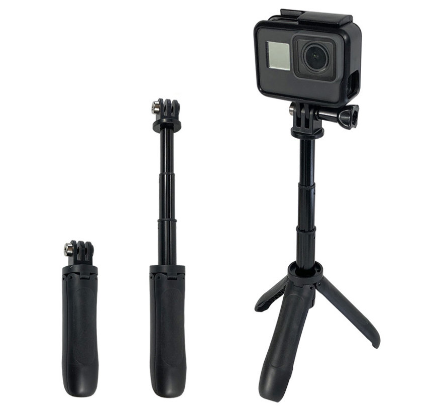 intern Blauw Vervolgen Mini Statief en Tripod - 2in1 - SportCamAccessoires.nl