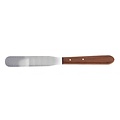 Xanitalia RVS harsspatel met rond uiteinde en houten handvat 21cm