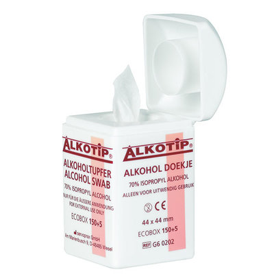 Alkotip Alcoholdoekjes met 70% isopropyl alcohol