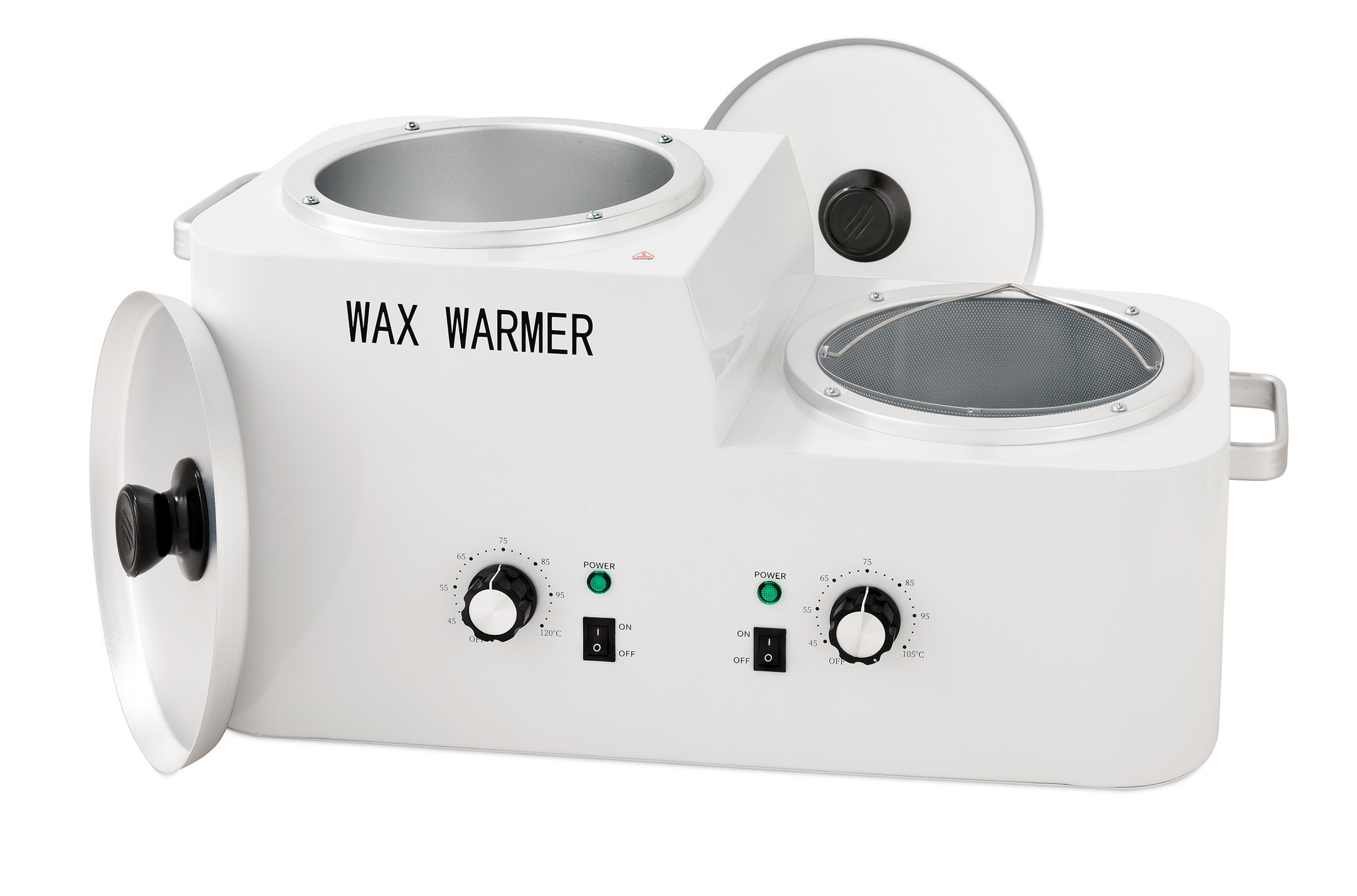 Dubbele pot waxverwarmer van superieure kwaliteit, 2x2500ml, foto 2 van 2