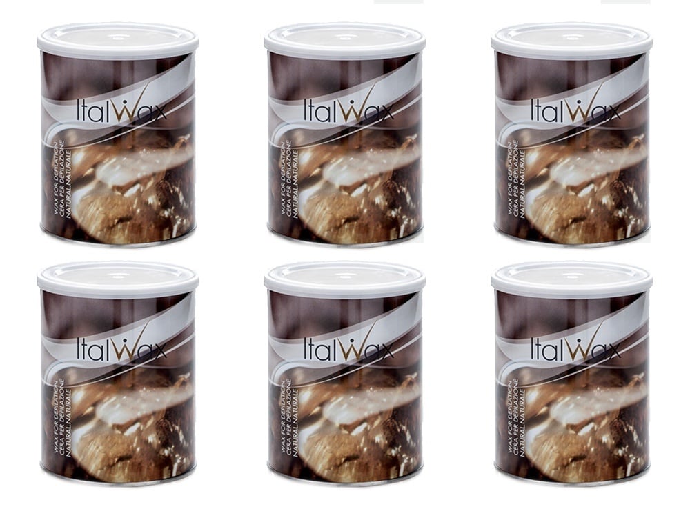 ItalWax Natural Warm Wax 800 ml Box 6 blikken