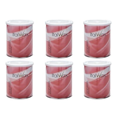 ItalWax Rose Warm Wax  800 ml Box 6 blikken