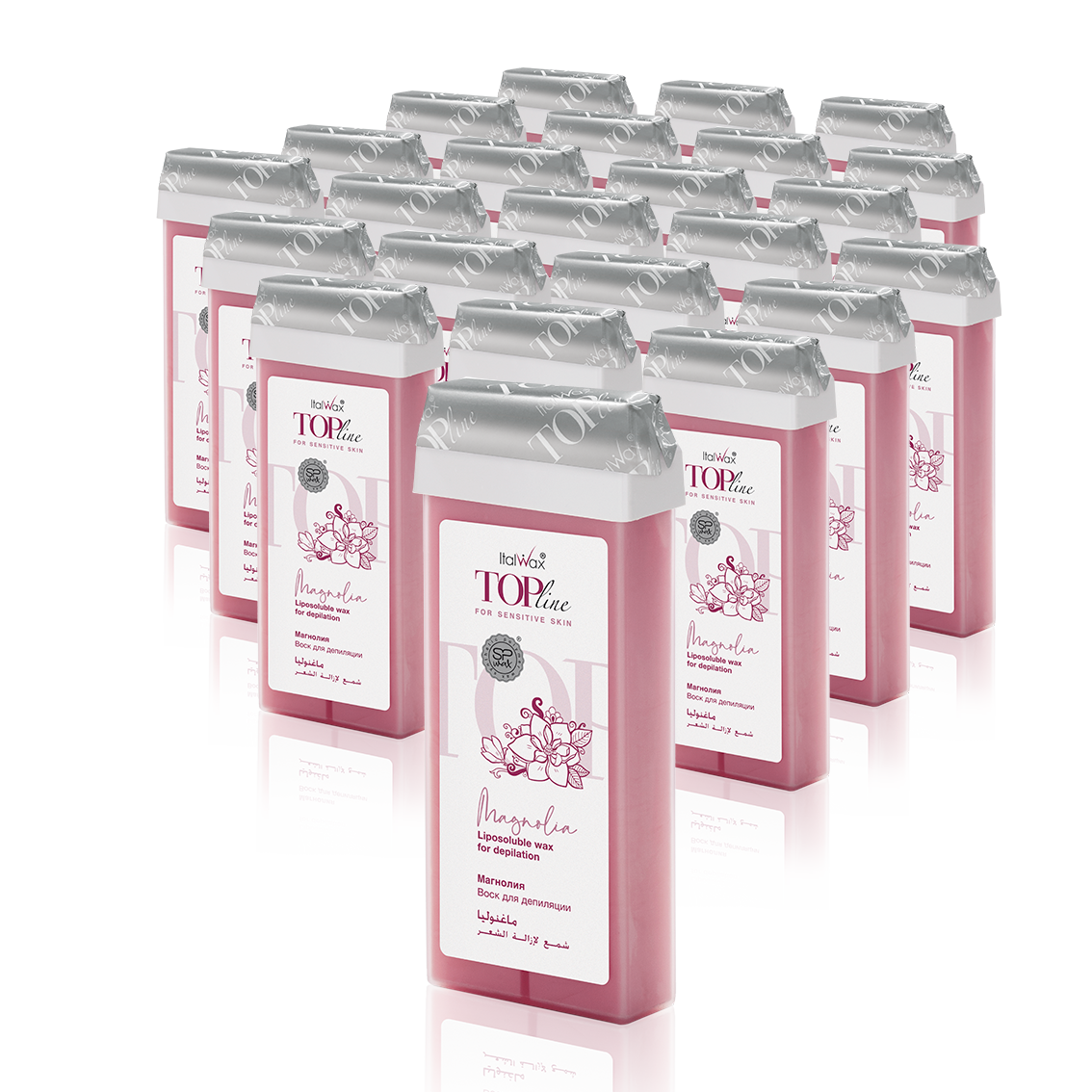 ItalWax Top Line- Waxpatroon Magnolia - box 24 stuks